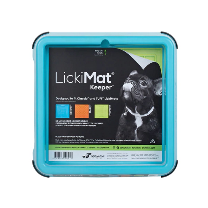 LickiMat Keeper indoor_Lickimat Pad Holder_Blue Packaging