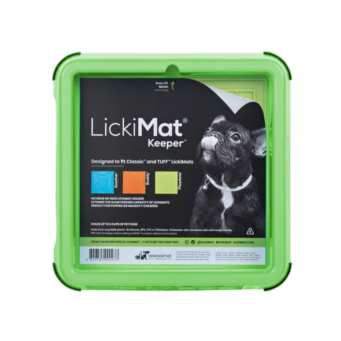 LickiMat Keeper indoor_Lickimat Pad Holder_Green Packaging