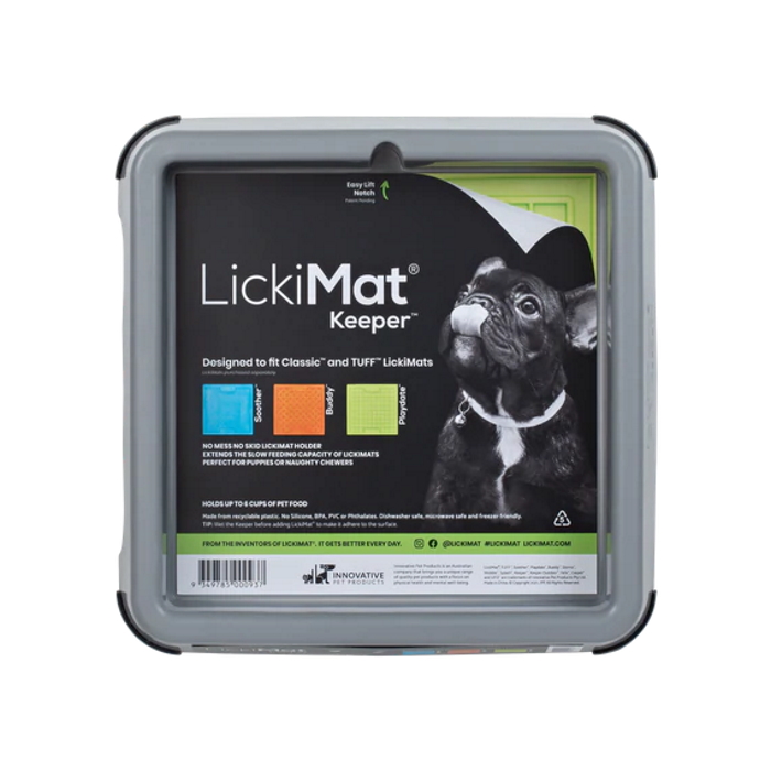 LickiMat Keeper indoor_Lickimat Pad Holder_Grey Packaging