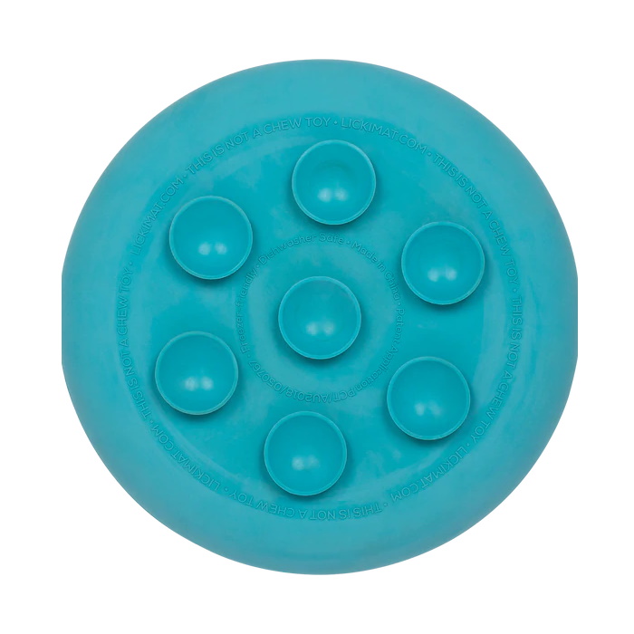 LickiMat UFO Slow Feeder for Dogs_Blue Suction Caps