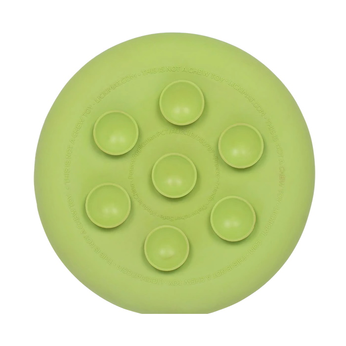 LickiMat UFO Slow Feeder for Dogs_Green Suction Caps