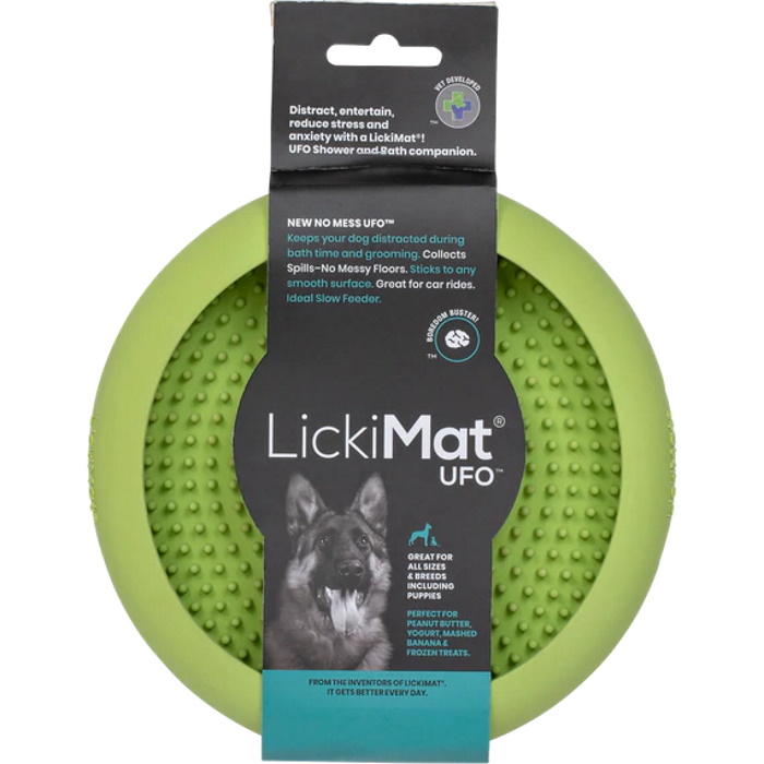 LickiMat UFO Slow Feeder for Dogs_Green packaging