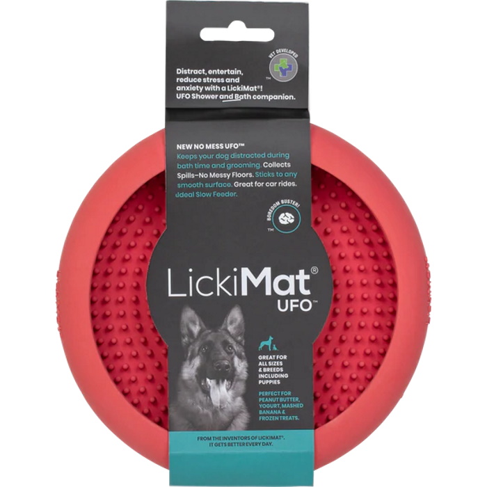 LickiMat UFO Slow Feeder for Dogs_Pink packaging