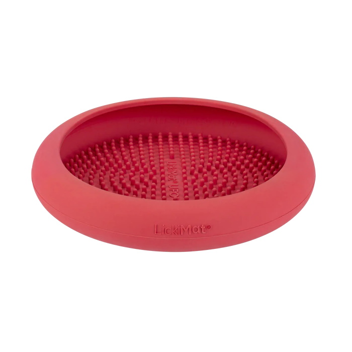LickiMat UFO Slow Feeder for Dogs_Pink
