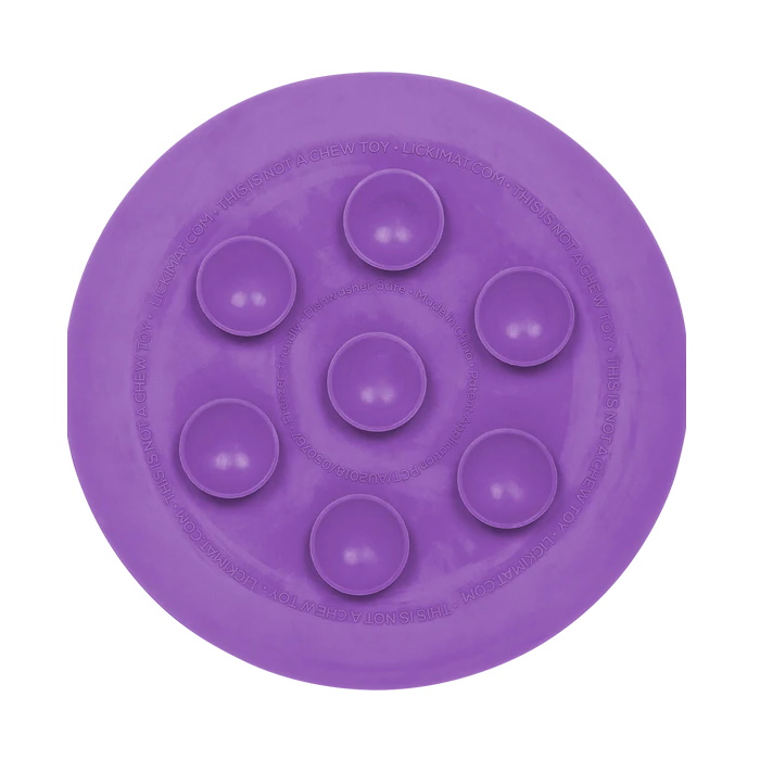 LickiMat UFO Slow Feeder for Dogs_Purple Suction Caps