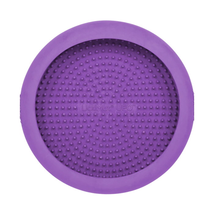 LickiMat UFO Slow Feeder for Dogs_Purple Top