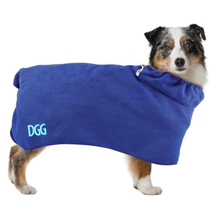 dgg micro fibre dog bathrobe towel 2in1
