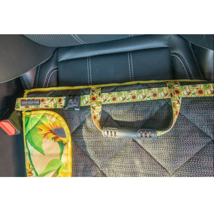 Big & Little Dogs Front Passenger Seat Cover for Dogs_non slip_Sunny Vibes