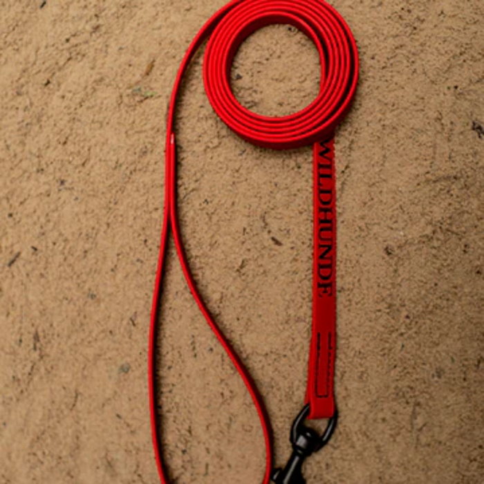 Biothane waterproof dog leash 6ft Red