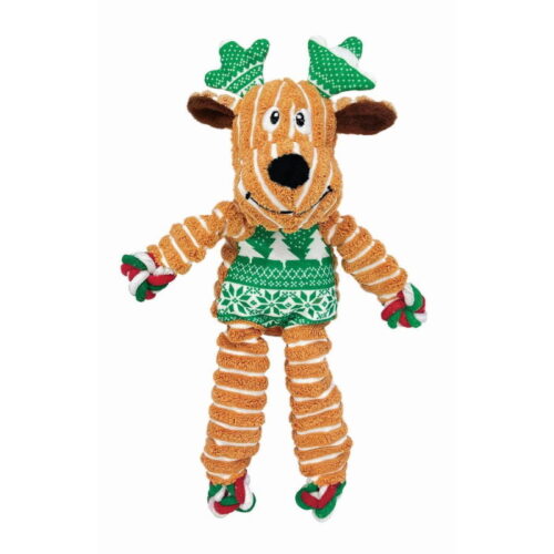 KONG Floppy Knots Reindeer Christmas Plush Dog Toy