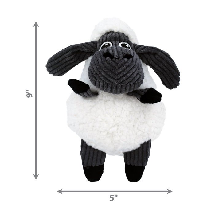 KONG Sherps Floofs Sheep Dog Toy dimensions