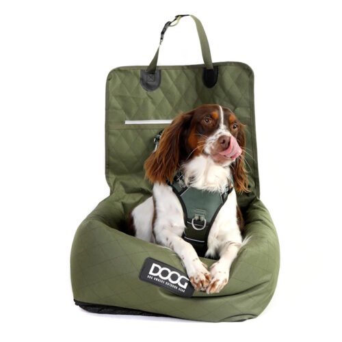DOOG Car Travel Bed for Dogs Green LS