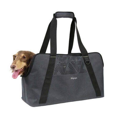 Ibiyaya Dachshund Breezy Wanderer Pet Tote Bag for long bodied dogs