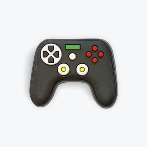 Black Game Controller Shoe Charm