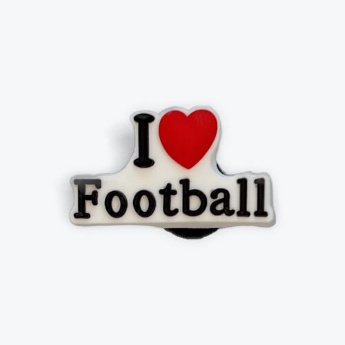 I Luv Football Shoe Charm