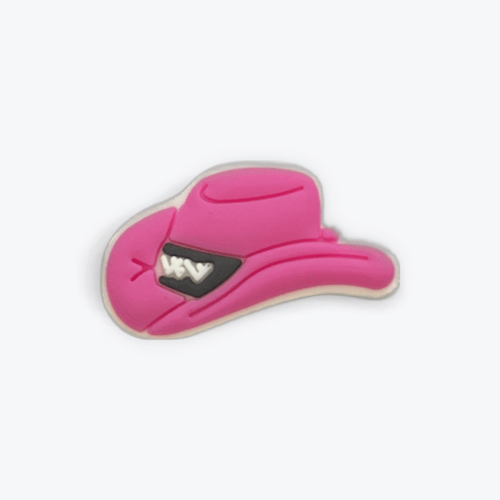 Pink Cowgirl Hat Shoe Charms