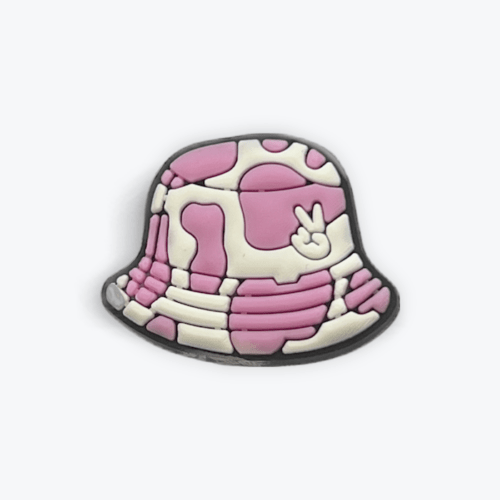 Pink Terry Hat Shoe Charm