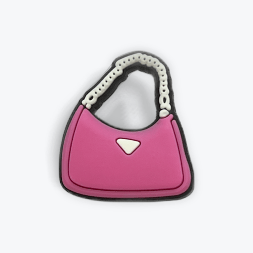 Pink handbag shoe charm