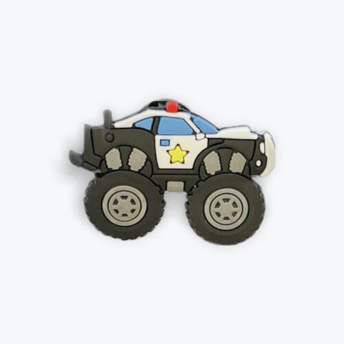 Police Monster Truck Shoe Charm