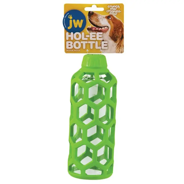 JW Hol-ee Water Bottle Dog Toy_treat toy