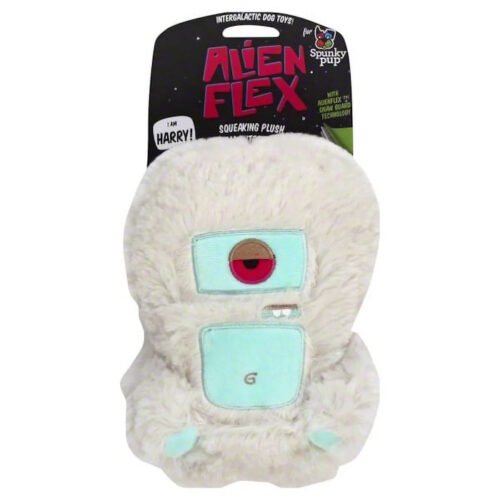 Spunky Pup Alien Flex Plush Squeaker Dog Toys_Harry