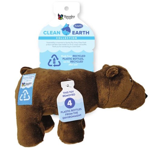 Spunky Pup Clean Earth Dog Toy Bear_Small