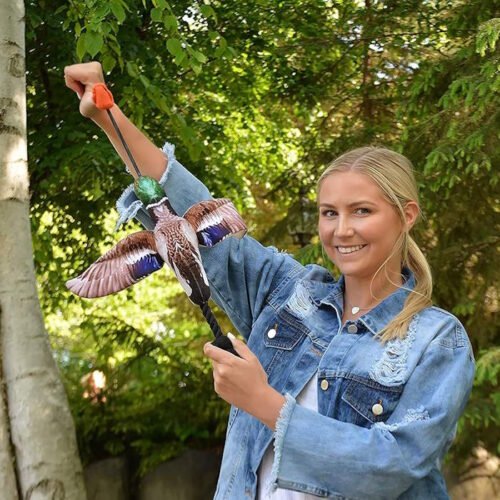 Spunky Pup Fetch & Fly Launch Toy for Dogs_Duck_LS1