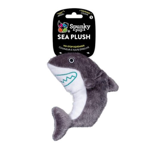 Spunky Pup Sea Plush Dog Toy Shark SML