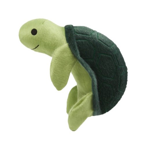 Spunky Pup Sea Plush Turtle Dog Toy