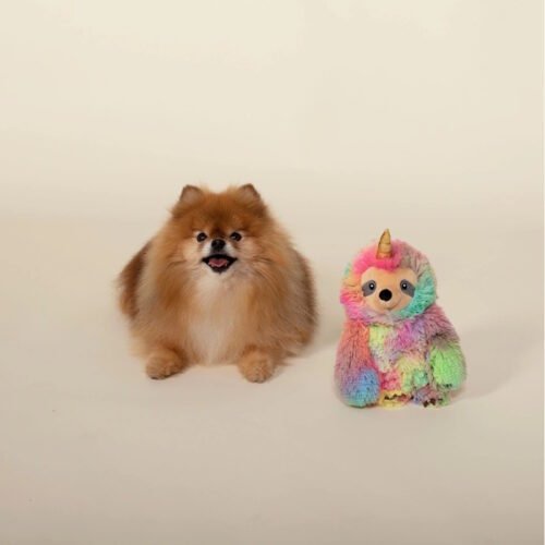 Fringe Studio Confetti Betti the Slothicorn Dog Sloth Toy ls