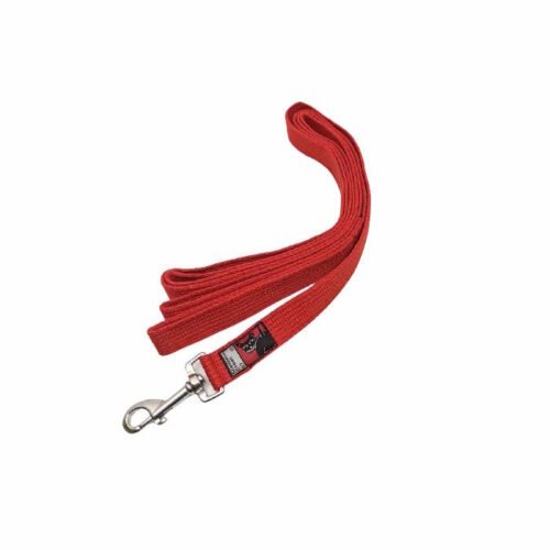 Black Dog 3m stainless steel dog lead Red